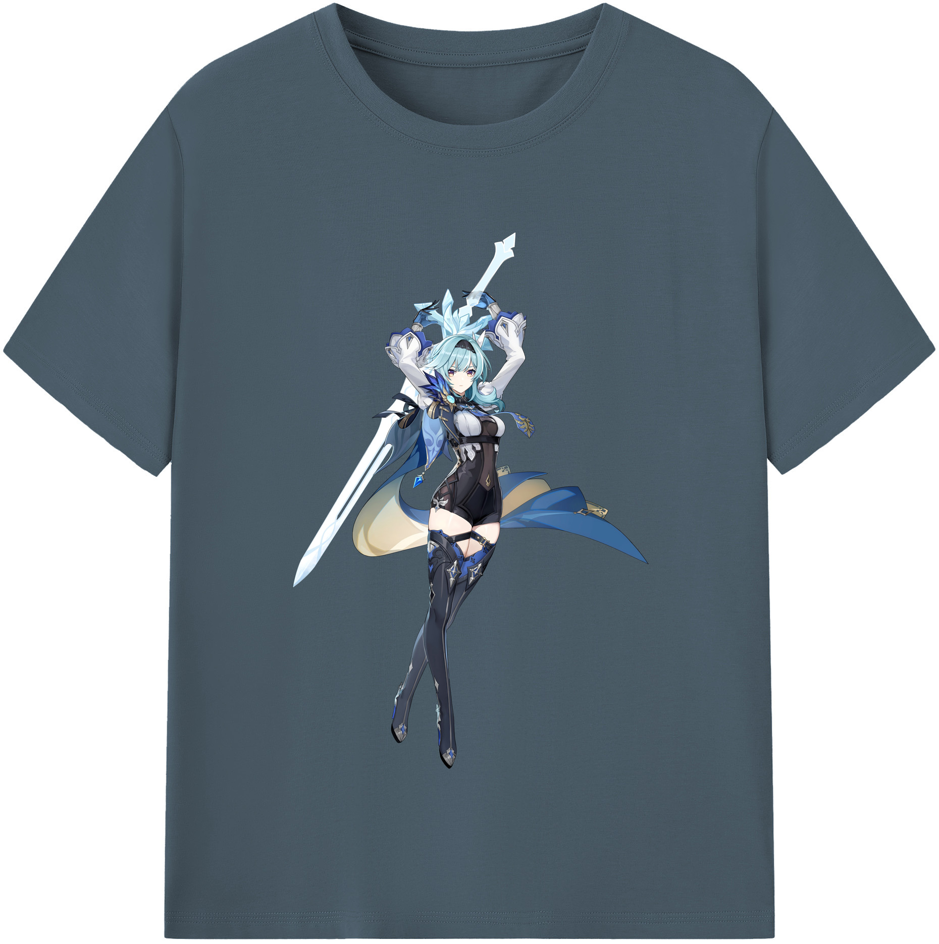 げんし神 优菈 ゆうら genshin Yūra 綿100％半袖Tシャツ（フロントプリント）